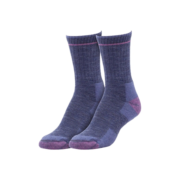 Railroad Sock Outdoor Wool Micro Crew Socks, Size 5-10 W/4-7.5 M, Assorted Colors, 2PK - OD 292 MC