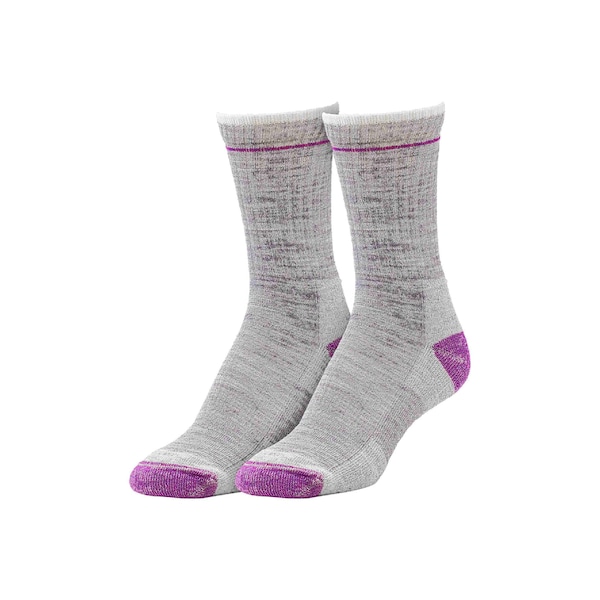 Railroad Sock Outdoor Wool Micro Crew Socks, Size 5-10 W/4-7.5 M, Assorted Colors, 2PK - OD 292 MC