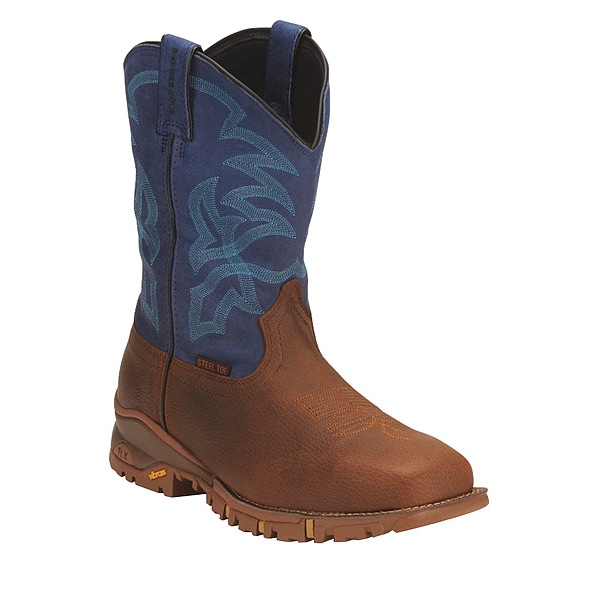 Tony Lama Boot Co Men's Wellington Boot, 12 EE, Steel Toe, 11 in H, Blue, TW5010 - TW5010 120 EE
