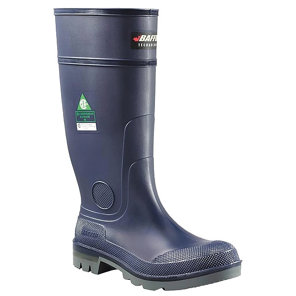 Baffin Men's Bully (TOE) Rubber Boot, Steel Toe, 15" Height, Blue, 9 - 96770000