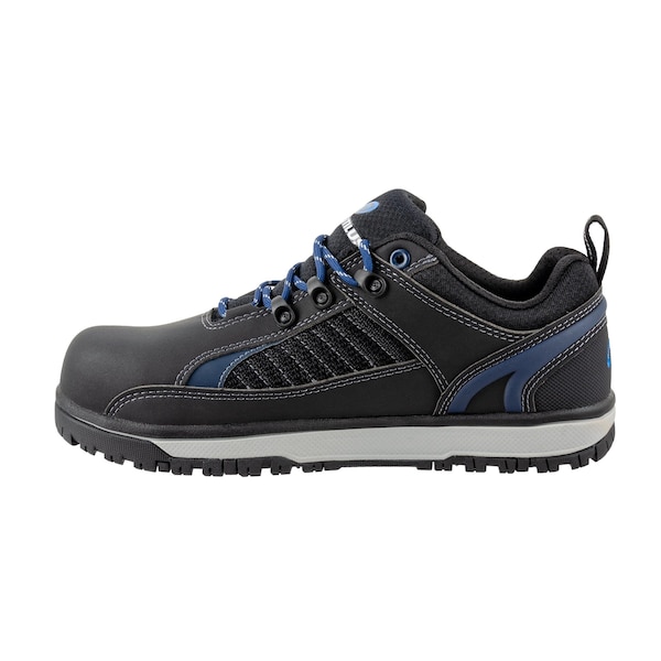 Nautilus Safety Footwear Men Aluminum Toe Size 10.5 URBAN AT, MENS PR, Black, Blue, 10.5, Wide - N1461-10.5W