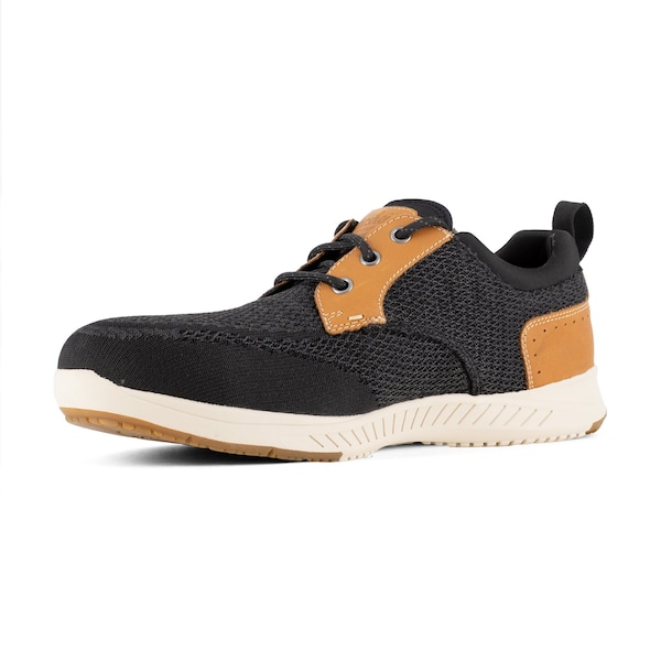 Florsheim Men's 5 Composite Toe Casual Work Shoe, Black and Brown, 8.5, D, FS2762 - FS2762