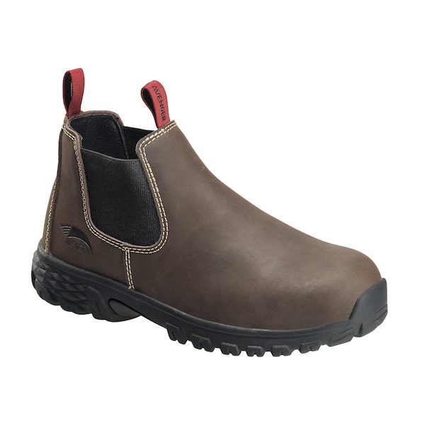 Avenger Safety Footwear Women Aluminum Toe FLIGHT ROMEO AT, WOMENS PR, Brown, 7, Medium - A7160-7M