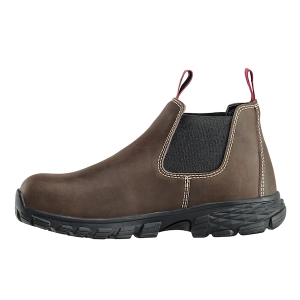 Avenger Safety Footwear Women's Aluminum Toe Slip-On Work Boot, Brown, 8, Medium, A7160 - A7160-8M