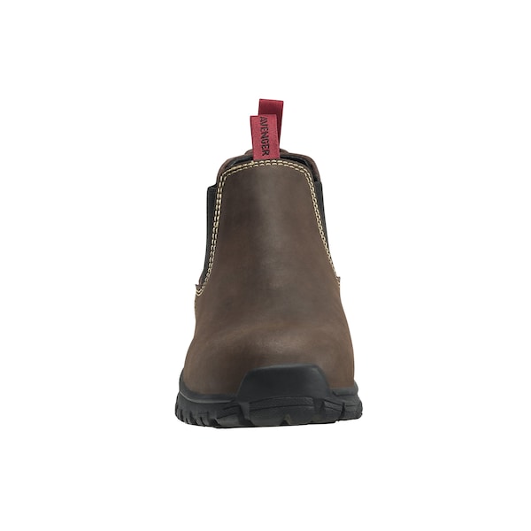 Avenger Safety Footwear Women's Aluminum Toe Slip-On Work Boot, Brown, 8, Medium, A7160 - A7160-8M