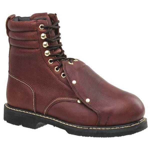 Golden Retriever Outdoor Footwear Men's 8-Inch Work Boot, 7 EE, Steel Toe, 8 in H, Brown, 8942 - 8942