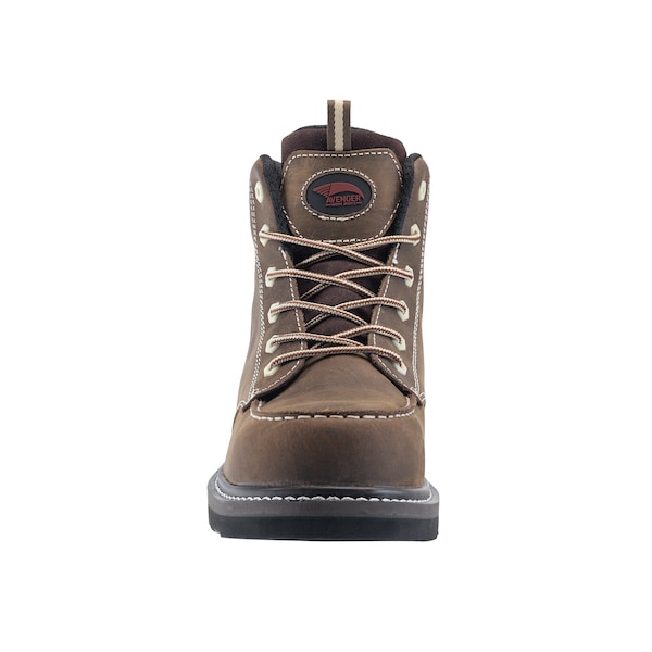 Avenger Safety Footwear Men's Carbon Nano-Fiber Toe Wedge Work Boot, Brown, 8, Wide, A7509 - A7509-8W
