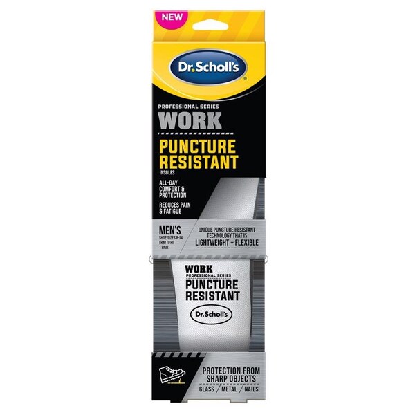 Dr. Scholls Dr Scholl's Puncture Resistant Men's Insoles One Size Fits All Gray 1 pair - 88853002934