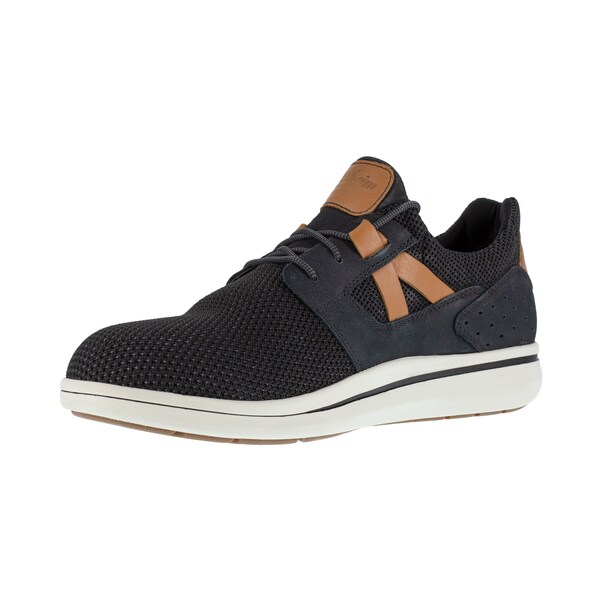 Florsheim Mens Black Steel Toe Casual Work Oxf, Black, 11.5D 12 - FS2472