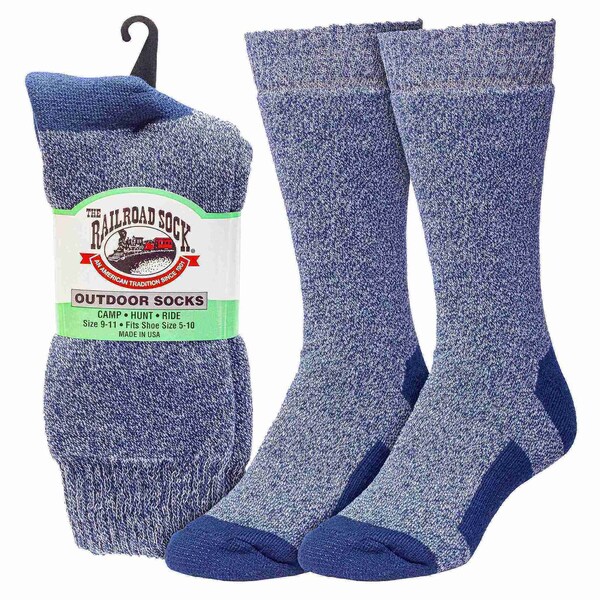 Railroad Sock The Twisted Sister Women's Outdoor Crew Socks, Size 5-10, Navy, 1PR - 684 TS NV