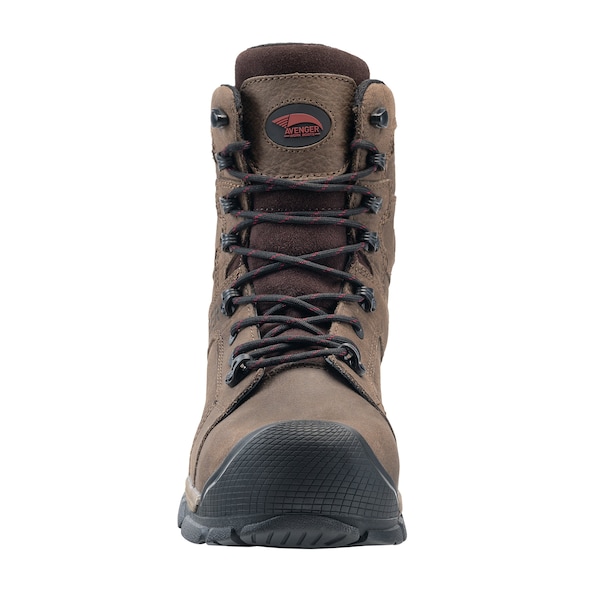 Avenger Safety Footwear Men's Aluminum Toe RIPSAW 8" AT, MENS PR, Brown, 10, Medium, A7333 - A7333-10M