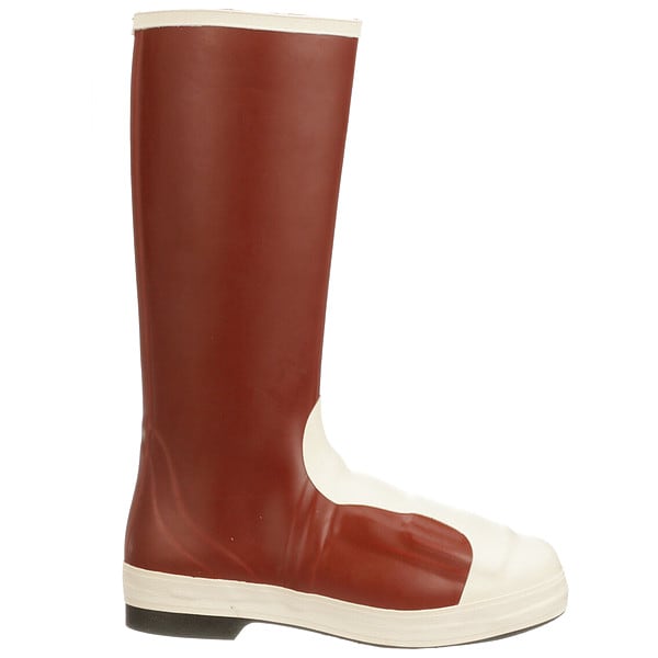 Tingley Unisex Pylon Tall Rubber Boot w/Met Guard, Steel Toe, Cream, Red, M14 - MB916B.14