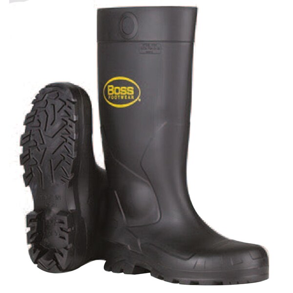 Boss Boss Unisex PVC Boots Black 13 US Waterproof 1 pair 16 in. - B382-8105/13