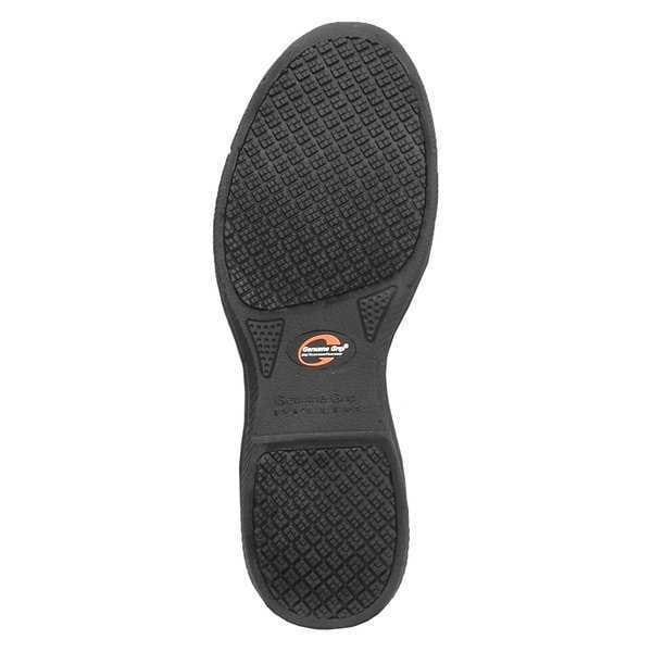 Genuine Grip Women's Athletic Shoe, 9.5 EE, Leather, 4 in Height, Black - 160-9.5W