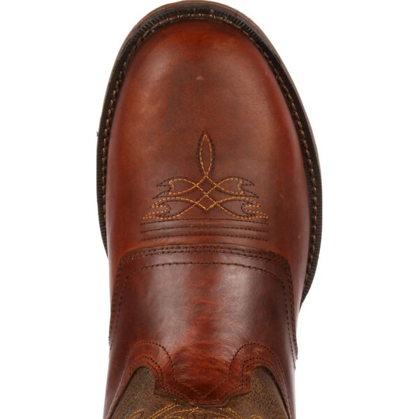 Durango Men's Western Boot, 10.5 D, Leather, 12 in H, Sunset Velocity/Trail Brown - DB5468