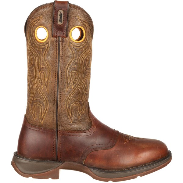 Durango Men's Western Boot, 10.5 D, Leather, 12 in H, Sunset Velocity/Trail Brown - DB5468