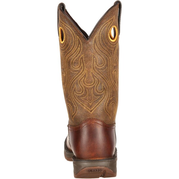 Durango Men's Western Boot, 10.5 D, Leather, 12 in H, Sunset Velocity/Trail Brown - DB5468