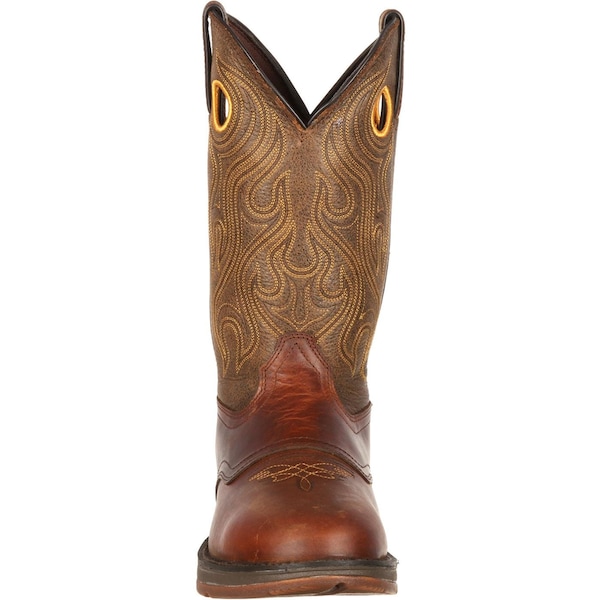 Durango Men's Western Boot, 10.5 D, Leather, 12 in H, Sunset Velocity/Trail Brown - DB5468