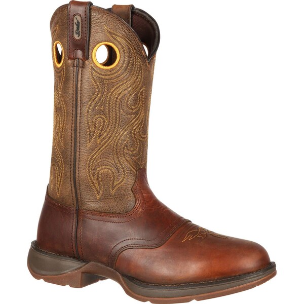 Durango Men's Western Boot, 10.5 D, Leather, 12 in H, Sunset Velocity/Trail Brown - DB5468