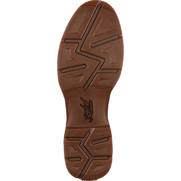 Durango Men's Western Boot, 10.5 D, Leather, 12 in H, Sunset Velocity/Trail Brown - DB5468