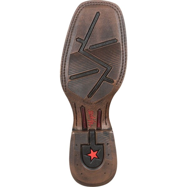 Durango Men's Western Boot, 15 M, Leather, 12 in H, Bay Brown/Monarch Orange - DDB0230