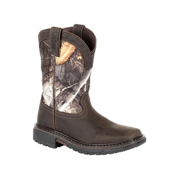 Rocky Big Kids' Ride FLX Waterproof Western Boot, 7M - RKW0258Y