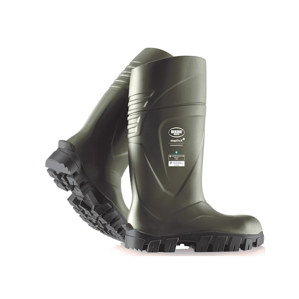Bekina StepliteX ThermoProtec PU Boot, Composite Toe, Green-Black, 8 - XAC9P/9180AP533-08