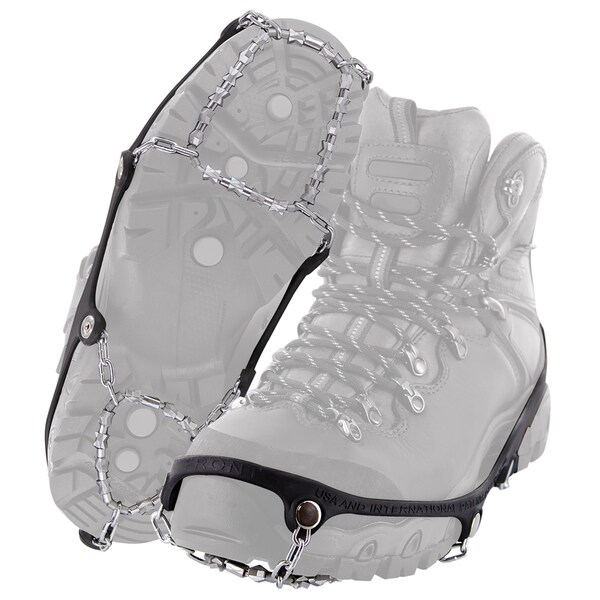 Yaktrax Yaktrax Diamond Grip Unisex Rubber/Steel Snow and Ice Traction Black M 13-15 Waterproof 1 pair - 08533