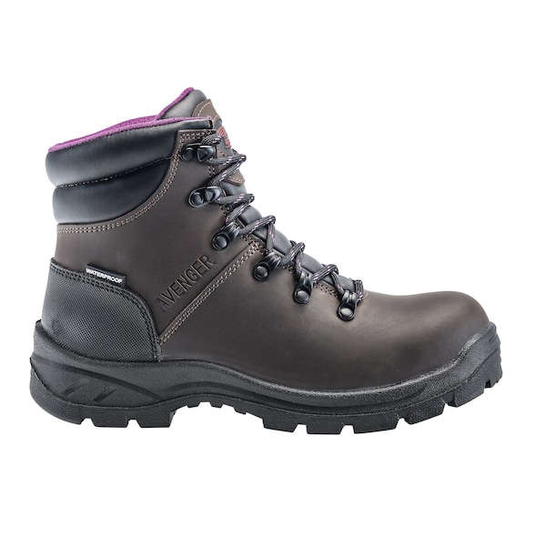 Avenger Safety Footwear Women Soft Toe BUILDER SOFT TOE PR, WOMENS PR, Brown, 9, Wide - A8675-9W