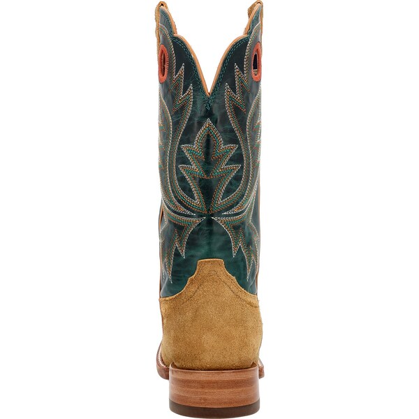 Durango Western Boot, 8.5 W, Leather, 13 in H, Goldenrod/Deep Teal - DDB0465