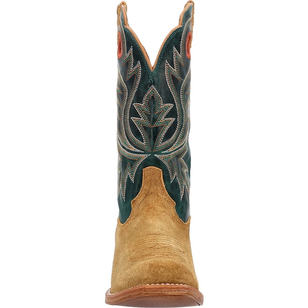 Durango Western Boot, 8.5 W, Leather, 13 in H, Goldenrod/Deep Teal - DDB0465
