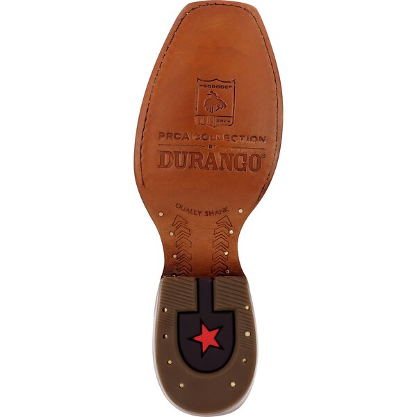 Durango Western Boot, 8.5 W, Leather, 13 in H, Goldenrod/Deep Teal - DDB0465