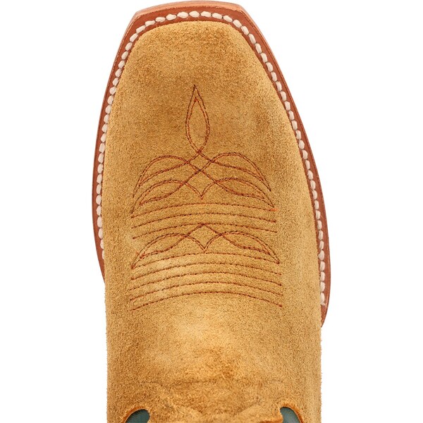 Durango Western Boot, 8.5 W, Leather, 13 in H, Goldenrod/Deep Teal - DDB0465