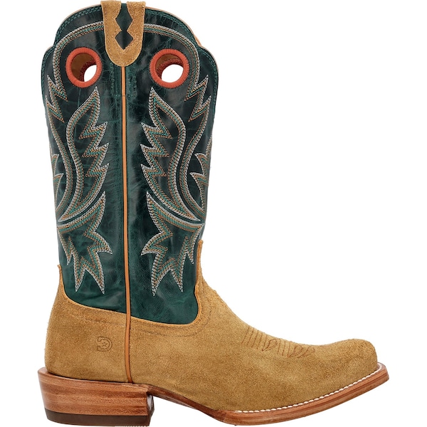Durango Western Boot, 8.5 W, Leather, 13 in H, Goldenrod/Deep Teal - DDB0465