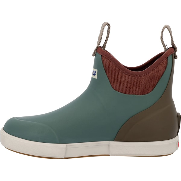 Xtratuf Women's Ankle Deck Boot, 11 M, Leather, 6 in H, Green - XWABV301
