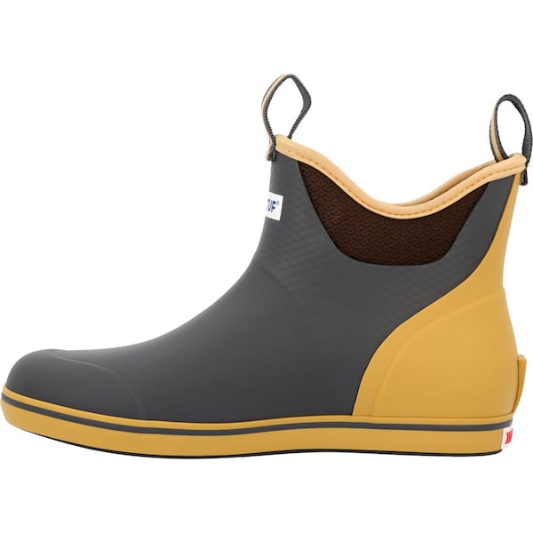 Xtratuf Men's Ankle Boot, Plain Toe Toe, 6 in Height, Black, 13 - XMAB003