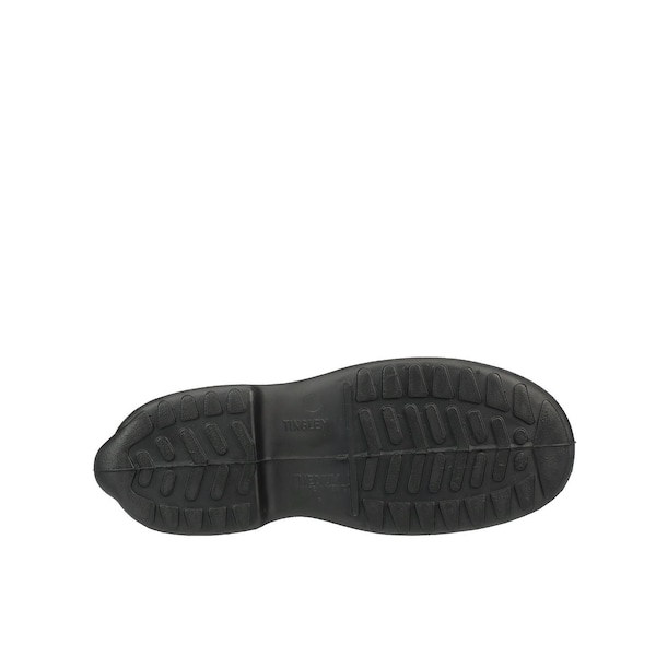 Tingley Overboots, Plain Toe, Natural Rubber, 10 in Height, Snap Tab Closure, Cleated Sole, Black, L - 1400