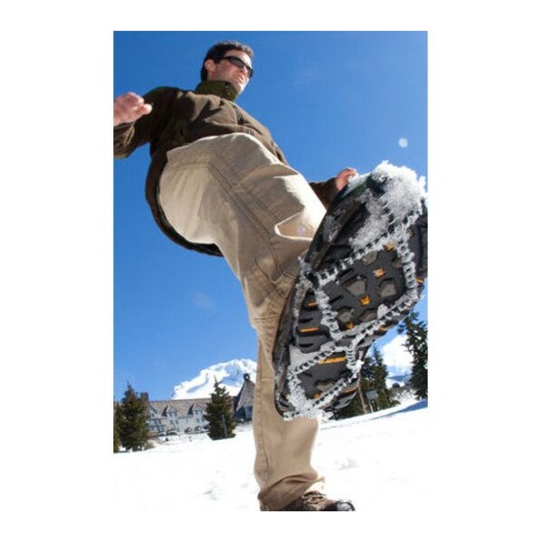 Yaktrax Yaktrax Walk Unisex Poly Elastomer Blend/Steel Snow and Ice Traction Black L Waterproof 1 pair - 08605