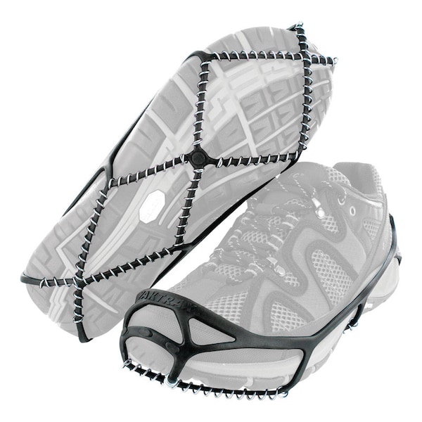 Yaktrax Yaktrax Walk Unisex Poly Elastomer Blend/Steel Snow and Ice Traction Black L Waterproof 1 pair - 08605