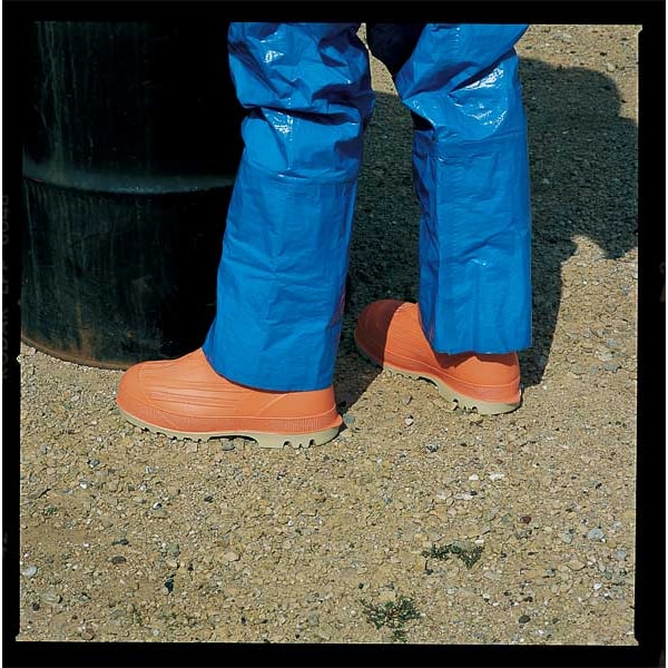 Tingley Men's Mid Rubber Boots, 12 Steel Toe, 11" H, Orange, 82330 - 82330