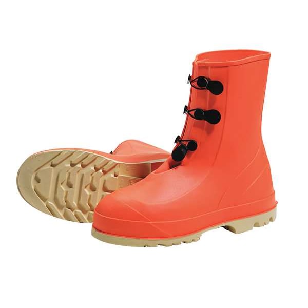Tingley Men's Mid Rubber Boots, 12 Steel Toe, 11" H, Orange, 82330 - 82330