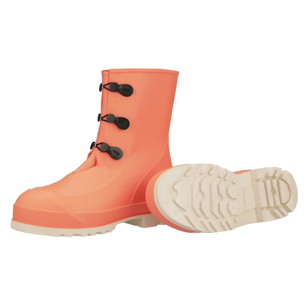 Tingley Men's Mid Rubber Boots, 12 Steel Toe, 11" H, Orange, 82330 - 82330