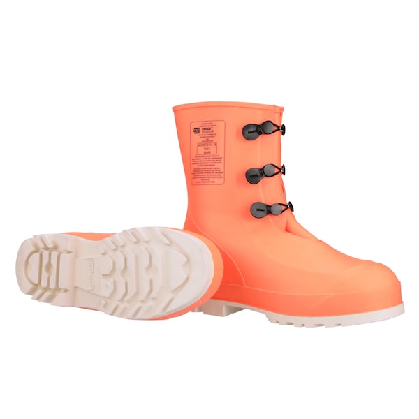 Tingley Men's Mid Rubber Boots, 12 Steel Toe, 11" H, Orange, 82330 - 82330