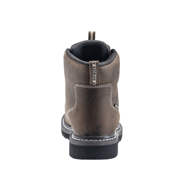 Avenger Safety Footwear Men's Carbon Nano-Fiber Toe WEDGE CN PR, MENS PR, Brown, 11, Wide, A7509 - A7509-11W