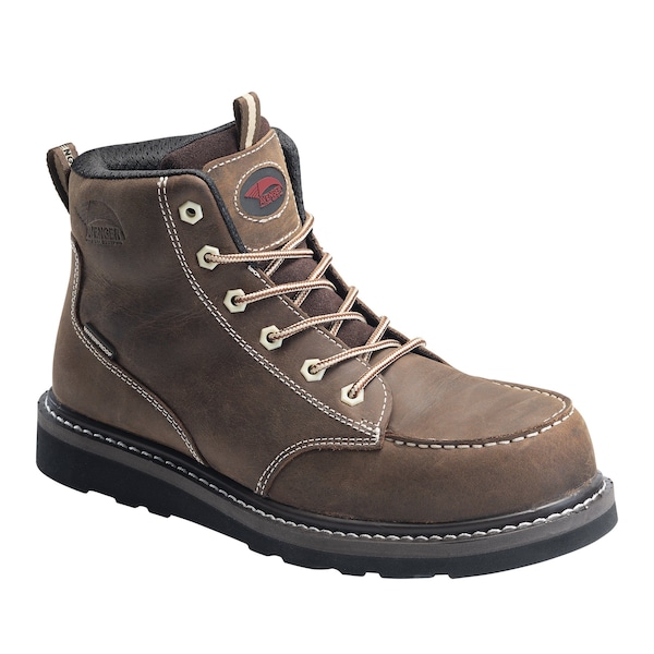 Avenger Safety Footwear Men's Carbon Nano-Fiber Toe WEDGE CN PR, MENS PR, Brown, 11, Wide, A7509 - A7509-11W