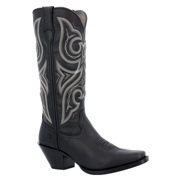 Durango Women's Western Boot, 10 M, Leather, 13 in H, Black - DRD0450