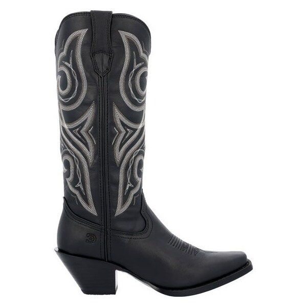 Durango Women's Western Boot, 10 M, Leather, 13 in H, Black - DRD0450
