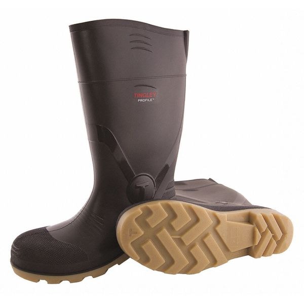 Tingley Men's Knee Boots, Plain Toe, 15" Height, Brown, 5 - 51154