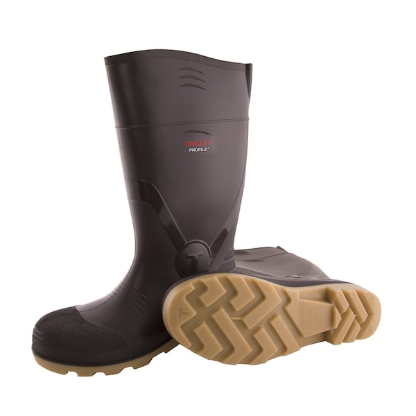 Tingley Men's Knee Boots, Plain Toe, 15" Height, Brown, 5 - 51154
