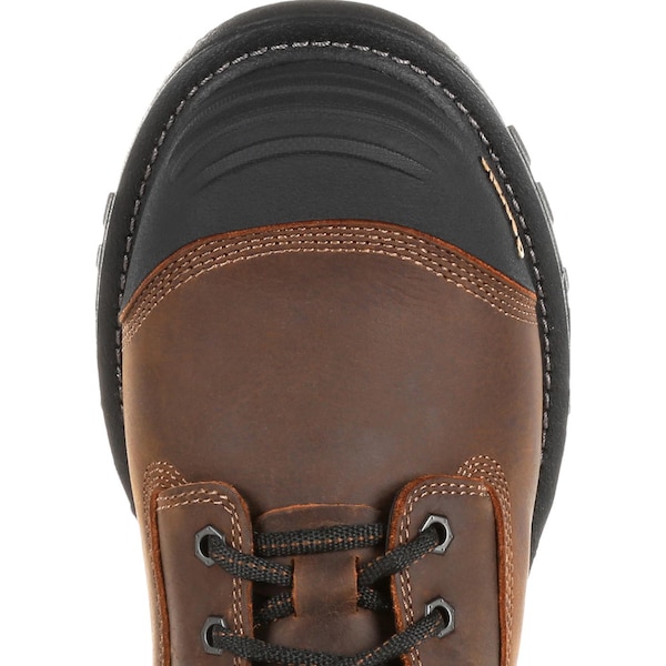 Georgia Boot Rumbler, Men's Composite Toe Work Boot, Black/Brown, 8, M, GB00284 - GB00284